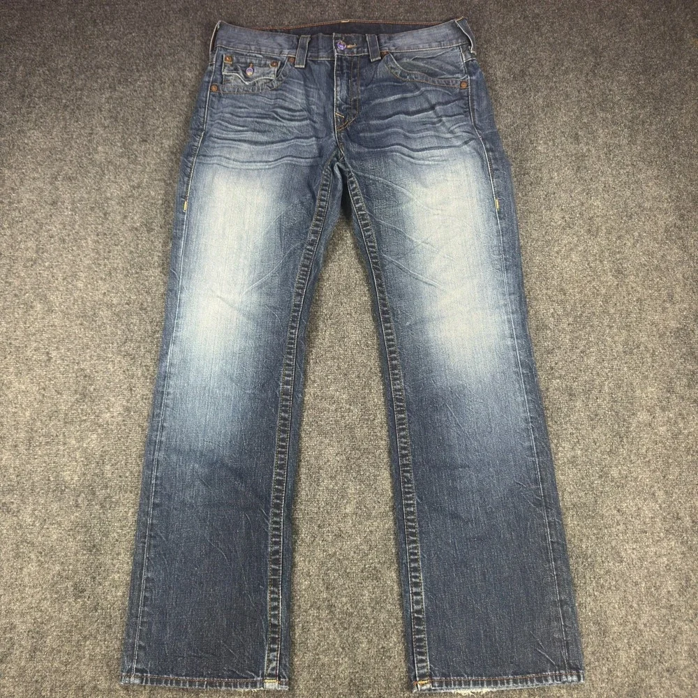 Vintage True Religion Men's Flap Pocket Ricky Jeans Size 34 Made In USA